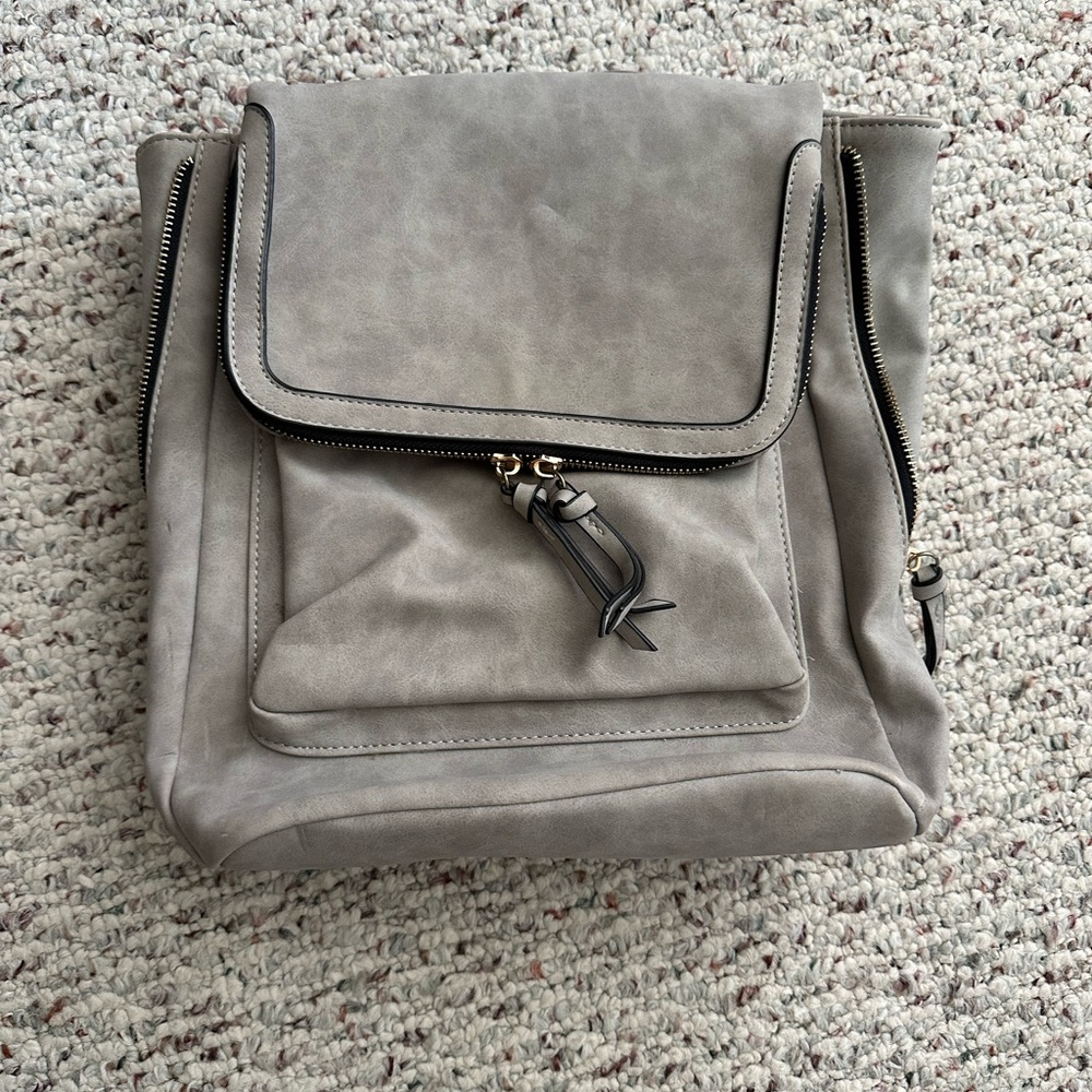 Grey back pack